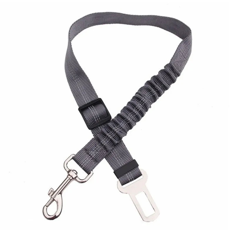 Dog Seat Belt Adjustable Pet Car leash Harness Safety Leads for Vehicle  Elastic Car Safety Belt